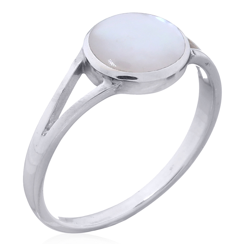 Sterling Silver Mother of Pearl Statement Ring